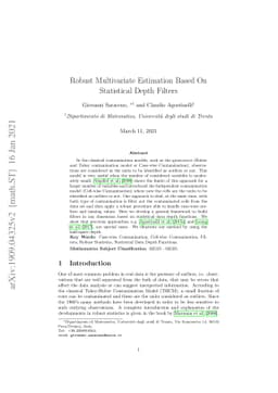 Robust Multivariate Estimation Based On Statistical Depth Filters