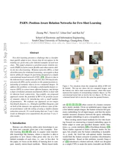 PARN: Position-Aware Relation Networks for Few-Shot Learning