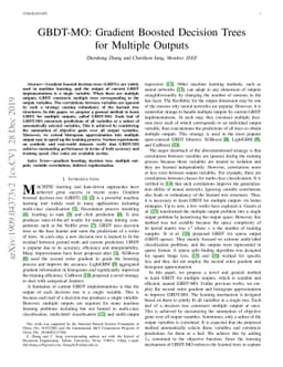 GBDT-MO: Gradient Boosted Decision Trees for Multiple Outputs
