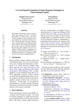 A Crowd-based Evaluation of Abuse Response Strategies in Conversational
  Agents