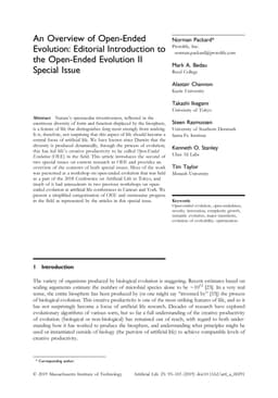 An Overview of Open-Ended Evolution: Editorial Introduction to the
  Open-Ended Evolution II Special Issue
