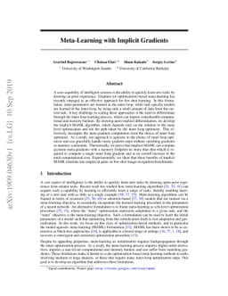 Meta-Learning with Implicit Gradients
