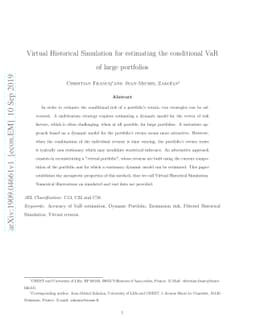 Virtual Historical Simulation for estimating the conditional VaR of
  large portfolios