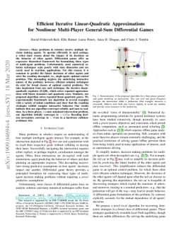 Efficient Iterative Linear-Quadratic Approximations for Nonlinear
  Multi-Player General-Sum Differential Games