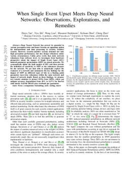 When Single Event Upset Meets Deep Neural Networks: Observations,
  Explorations, and Remedies