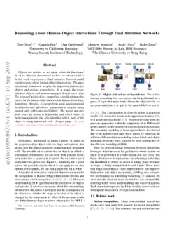 Reasoning About Human-Object Interactions Through Dual Attention
  Networks