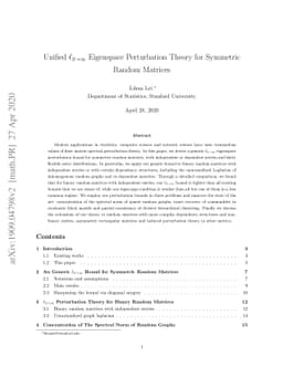 Unified $\ell_{2\rightarrow\infty}$ Eigenspace Perturbation Theory for
  Symmetric Random Matrices