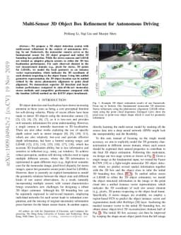 Multi-Sensor 3D Object Box Refinement for Autonomous Driving