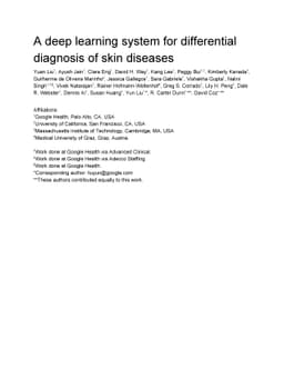 A deep learning system for differential diagnosis of skin diseases