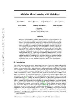 Modular Meta-Learning with Shrinkage