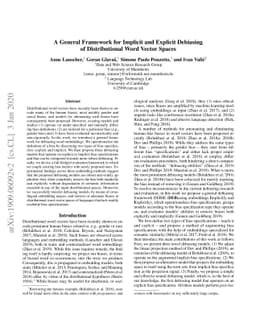A General Framework for Implicit and Explicit Debiasing of
  Distributional Word Vector Spaces
