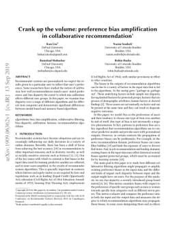 Crank up the volume: preference bias amplification in collaborative
  recommendation