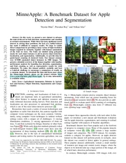 MinneApple: A Benchmark Dataset for Apple Detection and Segmentation