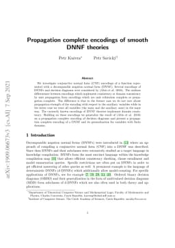Propagation complete encodings of smooth DNNF theories