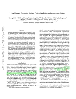 PedHunter: Occlusion Robust Pedestrian Detector in Crowded Scenes