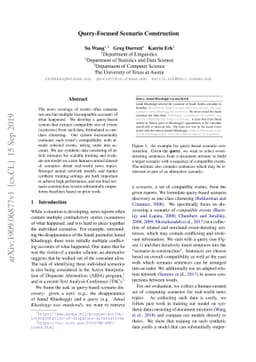 Query-Focused Scenario Construction