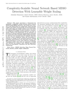 Complexity-Scalable Neural Network Based MIMO Detection With Learnable
  Weight Scaling