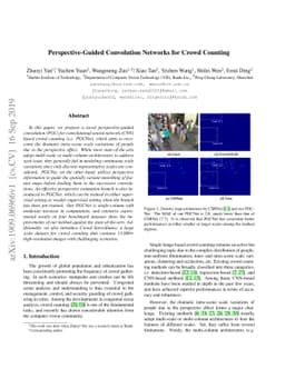 Perspective-Guided Convolution Networks for Crowd Counting