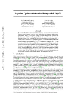 Bayesian Optimization under Heavy-tailed Payoffs