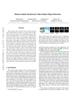 Motion Guided Attention for Video Salient Object Detection