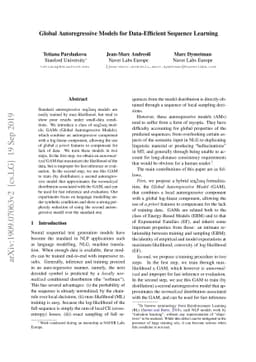 Global Autoregressive Models for Data-Efficient Sequence Learning