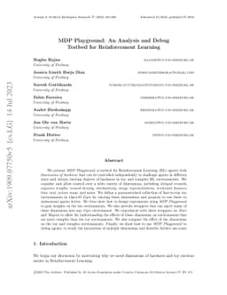 MDP Playground: An Analysis and Debug Testbed for Reinforcement Learning