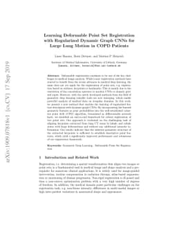 Learning Deformable Point Set Registration with Regularized Dynamic
  Graph CNNs for Large Lung Motion in COPD Patients