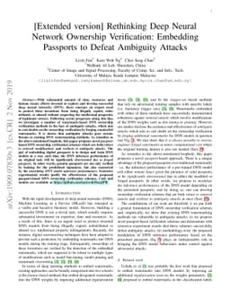 [Extended version] Rethinking Deep Neural Network Ownership
  Verification: Embedding Passports to Defeat Ambiguity Attacks