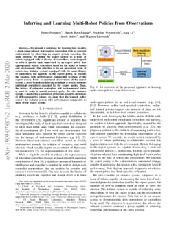 Inferring and Learning Multi-Robot Policies by Observing an Expert