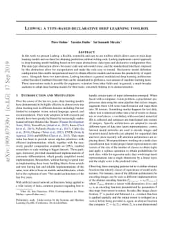 Ludwig: a type-based declarative deep learning toolbox