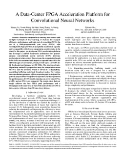 A Data-Center FPGA Acceleration Platform for Convolutional Neural
  Networks