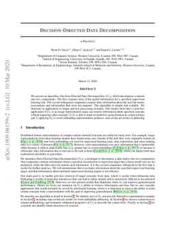 Decision-Directed Data Decomposition