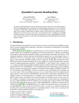 Quantified Constraint Handling Rules