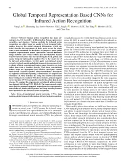 Global Temporal Representation based CNNs for Infrared Action
  Recognition