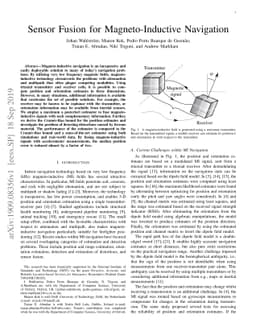 Sensor Fusion for Magneto-Inductive Navigation