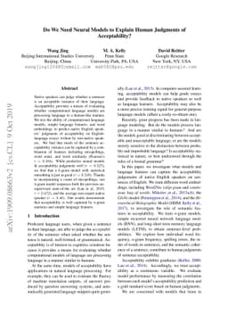 Do We Need Neural Models to Explain Human Judgments of Acceptability?