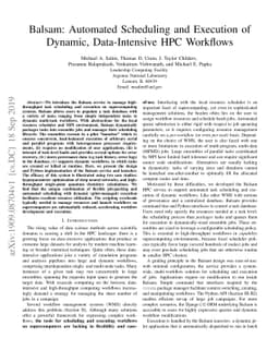 Balsam: Automated Scheduling and Execution of Dynamic, Data-Intensive
  HPC Workflows