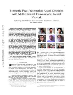 Biometric Face Presentation Attack Detection with Multi-Channel
  Convolutional Neural Network