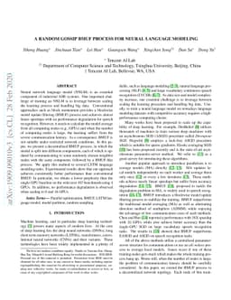 A Random Gossip BMUF Process for Neural Language Modeling