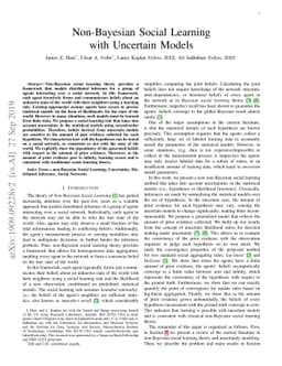 Non-Bayesian Social Learning with Uncertain Models