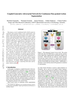 Coupled Generative Adversarial Network for Continuous Fine-grained
  Action Segmentation