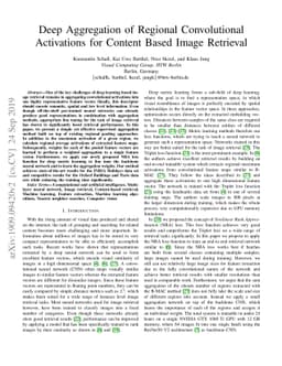 Deep Aggregation of Regional Convolutional Activations for Content Based
  Image Retrieval