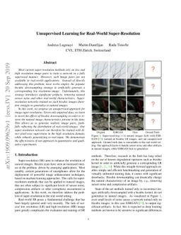 Unsupervised Learning for Real-World Super-Resolution