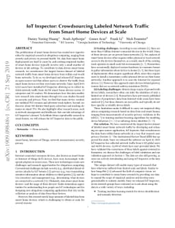 IoT Inspector: Crowdsourcing Labeled Network Traffic from Smart Home
  Devices at Scale
