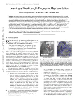 Learning a Fixed-Length Fingerprint Representation