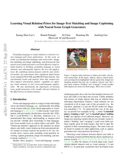 Learning Visual Relation Priors for Image-Text Matching and Image
  Captioning with Neural Scene Graph Generators