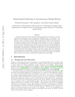 Randomized Gathering of Asynchronous Mobile Robots