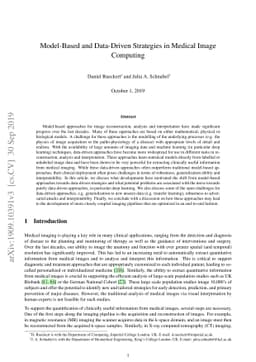 Model-Based and Data-Driven Strategies in Medical Image Computing