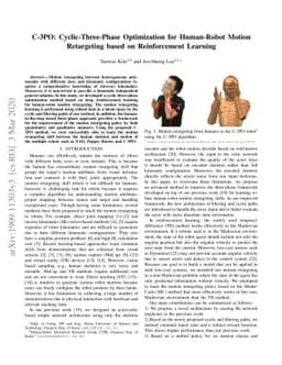 C-3PO: Cyclic-Three-Phase Optimization for Human-Robot Motion
  Retargeting based on Reinforcement Learning