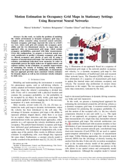 Motion Estimation in Occupancy Grid Maps in Stationary Settings Using
  Recurrent Neural Networks